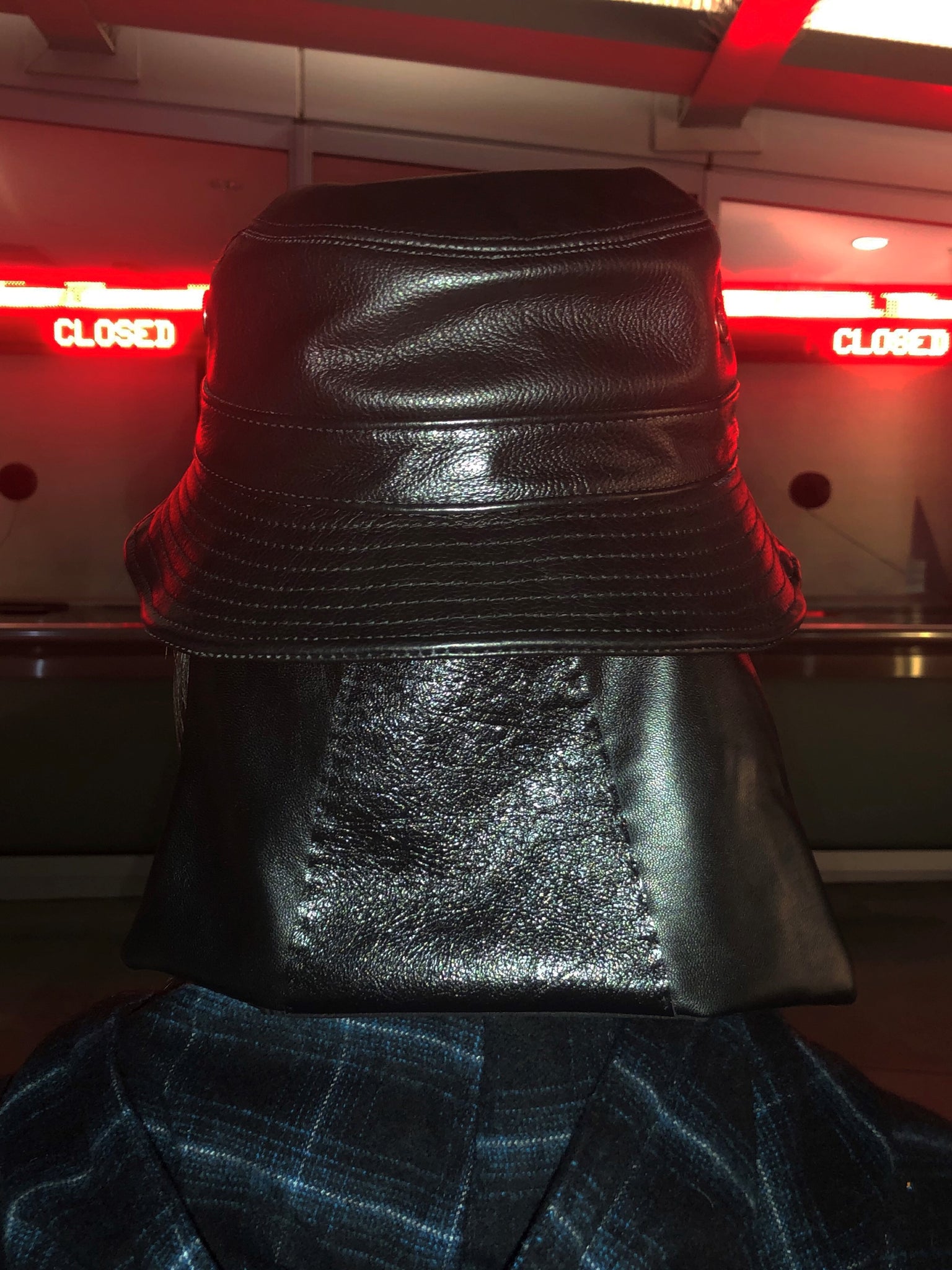 Leather Ray Bucket Hat